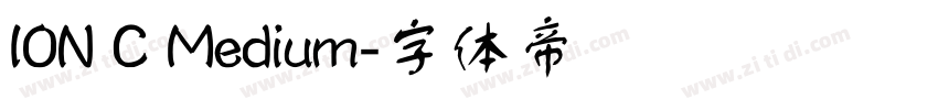 ION C Medium字体转换